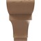 Ekena Millwork 4"W x 24"D x 8"H Thin New Brighton Rough Cedar Woodgrain TimberThane Corbel, Primed Tan CORUR04X24X08NEBRCPR - alternate 5